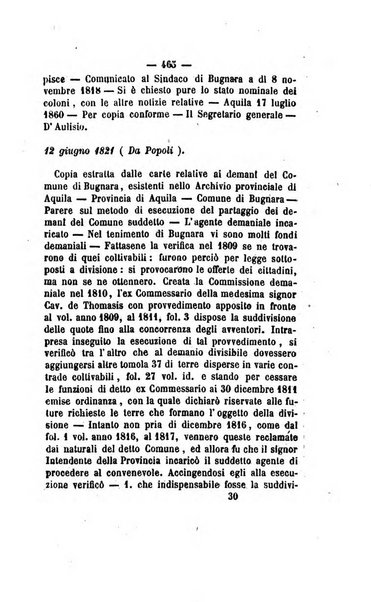 Bullettino delle ordinanze de' commissarj ripartitori de' demanj ex feudali e comunali nelle province napoletane in appendice degli atti eversivi della feudalita