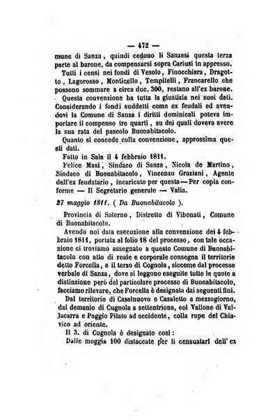 Bullettino delle ordinanze de' commissarj ripartitori de' demanj ex feudali e comunali nelle province napoletane in appendice degli atti eversivi della feudalita