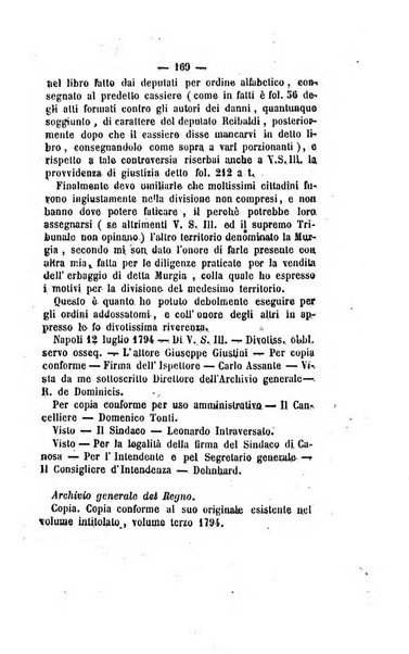 Bullettino delle ordinanze de' commissarj ripartitori de' demanj ex feudali e comunali nelle province napoletane in appendice degli atti eversivi della feudalita