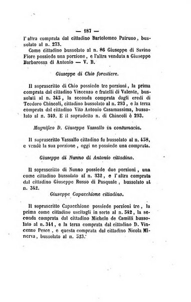 Bullettino delle ordinanze de' commissarj ripartitori de' demanj ex feudali e comunali nelle province napoletane in appendice degli atti eversivi della feudalita