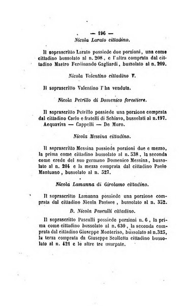 Bullettino delle ordinanze de' commissarj ripartitori de' demanj ex feudali e comunali nelle province napoletane in appendice degli atti eversivi della feudalita