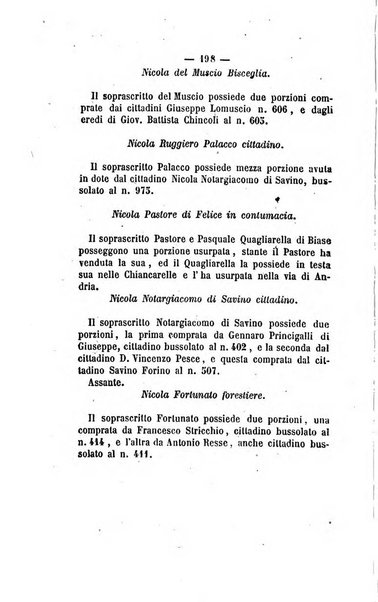 Bullettino delle ordinanze de' commissarj ripartitori de' demanj ex feudali e comunali nelle province napoletane in appendice degli atti eversivi della feudalita