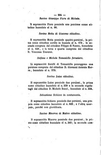 Bullettino delle ordinanze de' commissarj ripartitori de' demanj ex feudali e comunali nelle province napoletane in appendice degli atti eversivi della feudalita