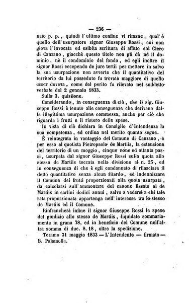 Bullettino delle ordinanze de' commissarj ripartitori de' demanj ex feudali e comunali nelle province napoletane in appendice degli atti eversivi della feudalita