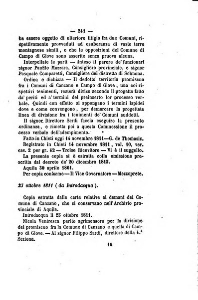 Bullettino delle ordinanze de' commissarj ripartitori de' demanj ex feudali e comunali nelle province napoletane in appendice degli atti eversivi della feudalita