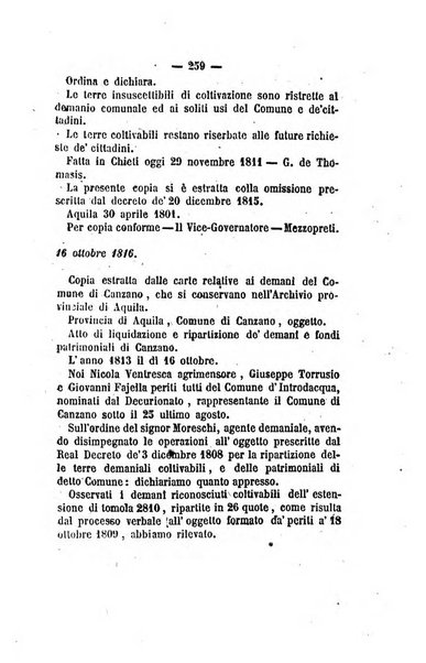 Bullettino delle ordinanze de' commissarj ripartitori de' demanj ex feudali e comunali nelle province napoletane in appendice degli atti eversivi della feudalita