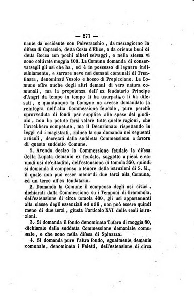 Bullettino delle ordinanze de' commissarj ripartitori de' demanj ex feudali e comunali nelle province napoletane in appendice degli atti eversivi della feudalita