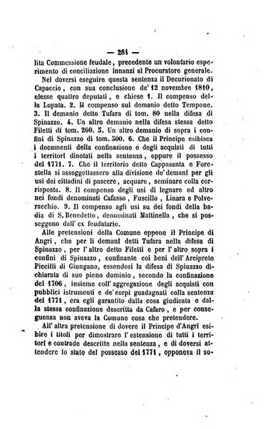 Bullettino delle ordinanze de' commissarj ripartitori de' demanj ex feudali e comunali nelle province napoletane in appendice degli atti eversivi della feudalita