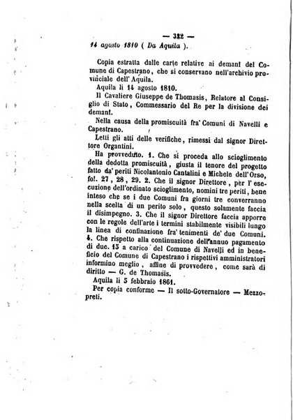 Bullettino delle ordinanze de' commissarj ripartitori de' demanj ex feudali e comunali nelle province napoletane in appendice degli atti eversivi della feudalita