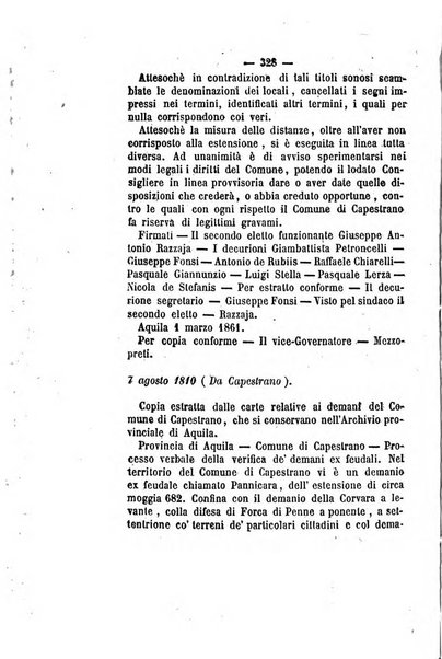 Bullettino delle ordinanze de' commissarj ripartitori de' demanj ex feudali e comunali nelle province napoletane in appendice degli atti eversivi della feudalita