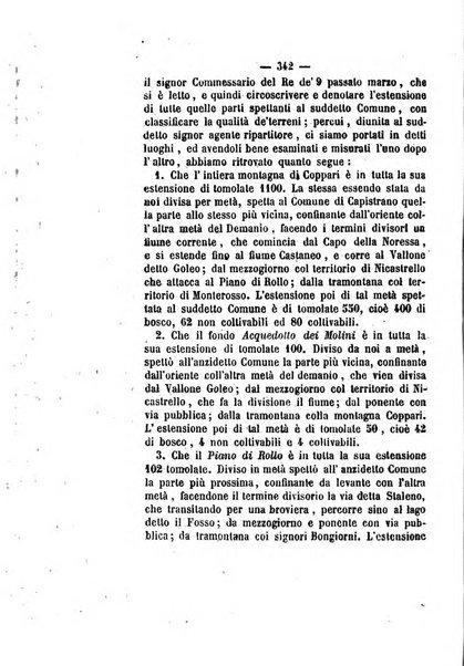 Bullettino delle ordinanze de' commissarj ripartitori de' demanj ex feudali e comunali nelle province napoletane in appendice degli atti eversivi della feudalita