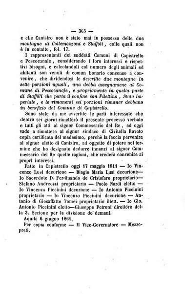 Bullettino delle ordinanze de' commissarj ripartitori de' demanj ex feudali e comunali nelle province napoletane in appendice degli atti eversivi della feudalita