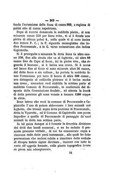 Bullettino delle ordinanze de' commissarj ripartitori de' demanj ex feudali e comunali nelle province napoletane in appendice degli atti eversivi della feudalita