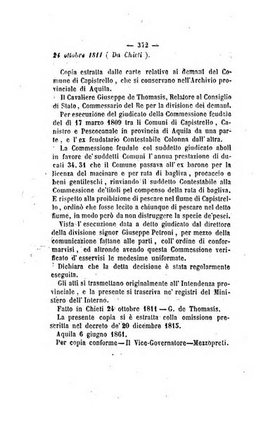 Bullettino delle ordinanze de' commissarj ripartitori de' demanj ex feudali e comunali nelle province napoletane in appendice degli atti eversivi della feudalita