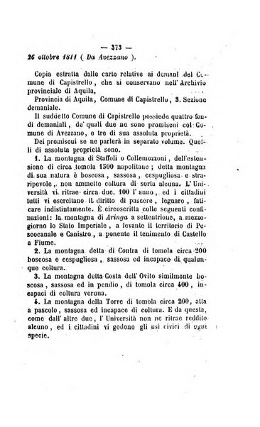 Bullettino delle ordinanze de' commissarj ripartitori de' demanj ex feudali e comunali nelle province napoletane in appendice degli atti eversivi della feudalita