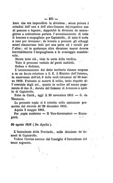 Bullettino delle ordinanze de' commissarj ripartitori de' demanj ex feudali e comunali nelle province napoletane in appendice degli atti eversivi della feudalita