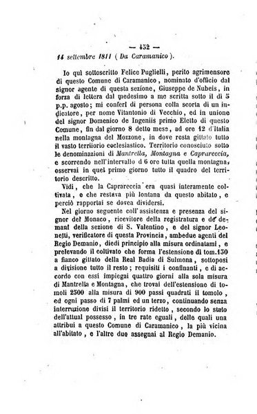 Bullettino delle ordinanze de' commissarj ripartitori de' demanj ex feudali e comunali nelle province napoletane in appendice degli atti eversivi della feudalita