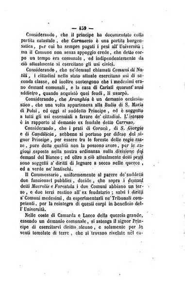 Bullettino delle ordinanze de' commissarj ripartitori de' demanj ex feudali e comunali nelle province napoletane in appendice degli atti eversivi della feudalita