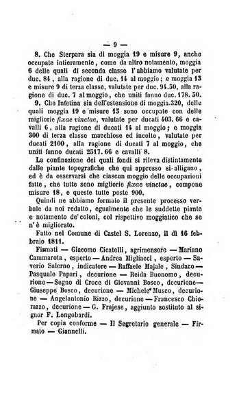 Bullettino delle ordinanze de' commissarj ripartitori de' demanj ex feudali e comunali nelle province napoletane in appendice degli atti eversivi della feudalita