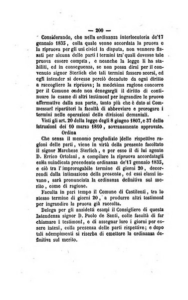 Bullettino delle ordinanze de' commissarj ripartitori de' demanj ex feudali e comunali nelle province napoletane in appendice degli atti eversivi della feudalita