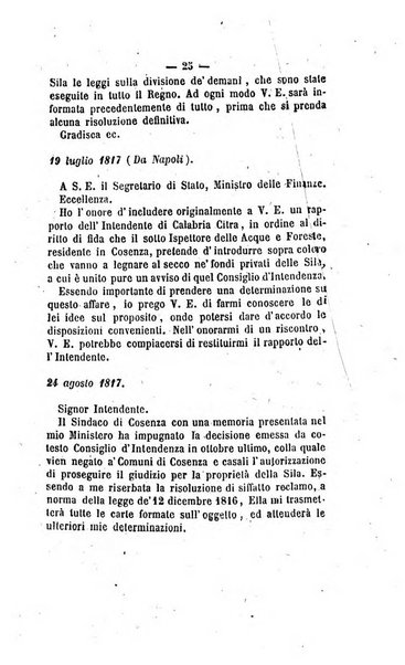 Bullettino delle ordinanze de' commissarj ripartitori de' demanj ex feudali e comunali nelle province napoletane in appendice degli atti eversivi della feudalita