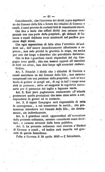 Bullettino delle ordinanze de' commissarj ripartitori de' demanj ex feudali e comunali nelle province napoletane in appendice degli atti eversivi della feudalita