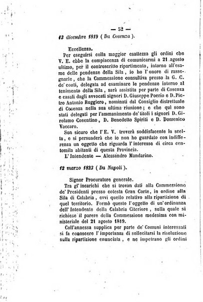 Bullettino delle ordinanze de' commissarj ripartitori de' demanj ex feudali e comunali nelle province napoletane in appendice degli atti eversivi della feudalita