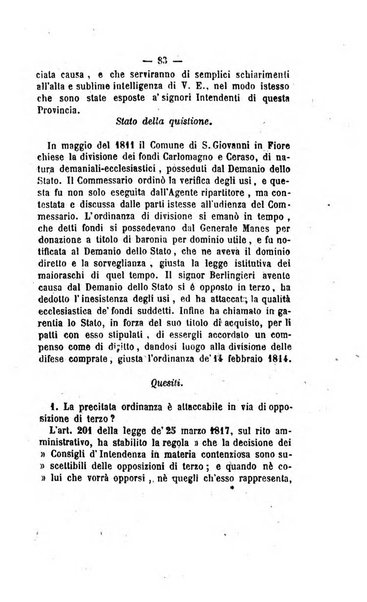 Bullettino delle ordinanze de' commissarj ripartitori de' demanj ex feudali e comunali nelle province napoletane in appendice degli atti eversivi della feudalita