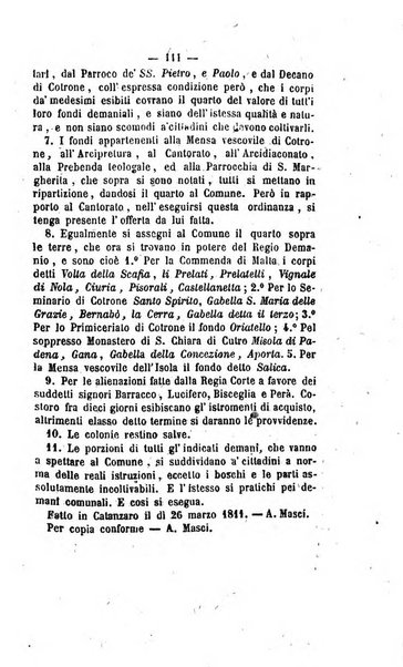 Bullettino delle ordinanze de' commissarj ripartitori de' demanj ex feudali e comunali nelle province napoletane in appendice degli atti eversivi della feudalita