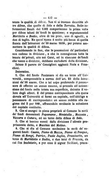 Bullettino delle ordinanze de' commissarj ripartitori de' demanj ex feudali e comunali nelle province napoletane in appendice degli atti eversivi della feudalita