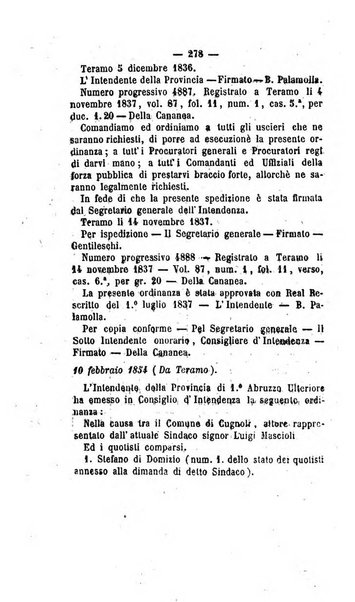 Bullettino delle ordinanze de' commissarj ripartitori de' demanj ex feudali e comunali nelle province napoletane in appendice degli atti eversivi della feudalita