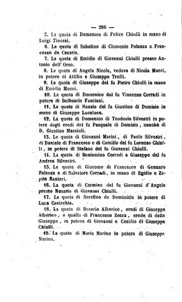 Bullettino delle ordinanze de' commissarj ripartitori de' demanj ex feudali e comunali nelle province napoletane in appendice degli atti eversivi della feudalita