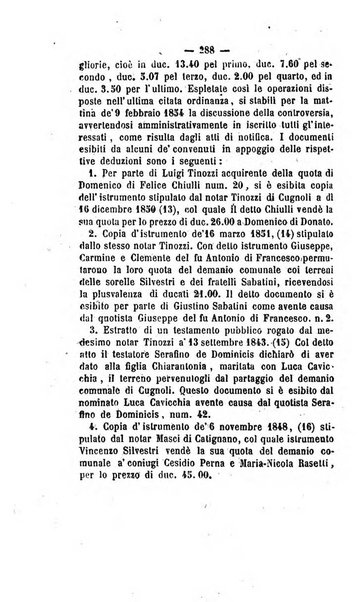 Bullettino delle ordinanze de' commissarj ripartitori de' demanj ex feudali e comunali nelle province napoletane in appendice degli atti eversivi della feudalita