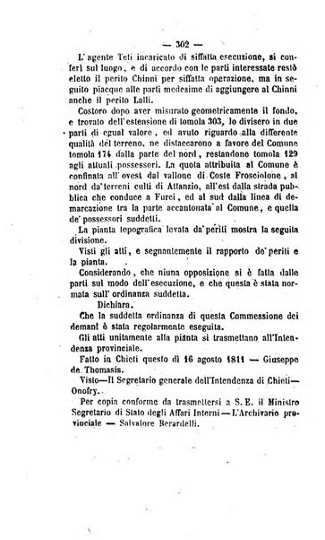 Bullettino delle ordinanze de' commissarj ripartitori de' demanj ex feudali e comunali nelle province napoletane in appendice degli atti eversivi della feudalita