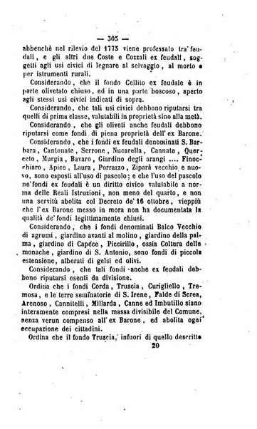 Bullettino delle ordinanze de' commissarj ripartitori de' demanj ex feudali e comunali nelle province napoletane in appendice degli atti eversivi della feudalita