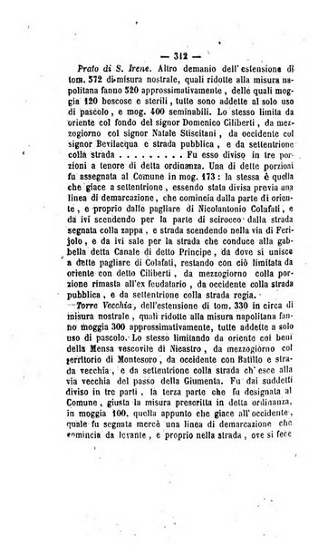 Bullettino delle ordinanze de' commissarj ripartitori de' demanj ex feudali e comunali nelle province napoletane in appendice degli atti eversivi della feudalita