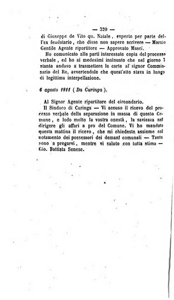 Bullettino delle ordinanze de' commissarj ripartitori de' demanj ex feudali e comunali nelle province napoletane in appendice degli atti eversivi della feudalita