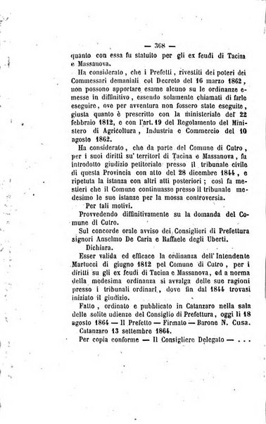 Bullettino delle ordinanze de' commissarj ripartitori de' demanj ex feudali e comunali nelle province napoletane in appendice degli atti eversivi della feudalita