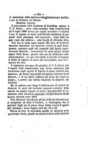 Bullettino delle ordinanze de' commissarj ripartitori de' demanj ex feudali e comunali nelle province napoletane in appendice degli atti eversivi della feudalita