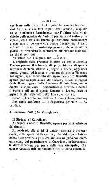 Bullettino delle ordinanze de' commissarj ripartitori de' demanj ex feudali e comunali nelle province napoletane in appendice degli atti eversivi della feudalita