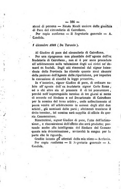 Bullettino delle ordinanze de' commissarj ripartitori de' demanj ex feudali e comunali nelle province napoletane in appendice degli atti eversivi della feudalita