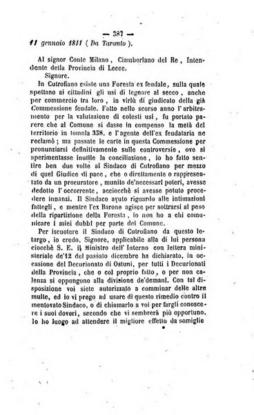 Bullettino delle ordinanze de' commissarj ripartitori de' demanj ex feudali e comunali nelle province napoletane in appendice degli atti eversivi della feudalita