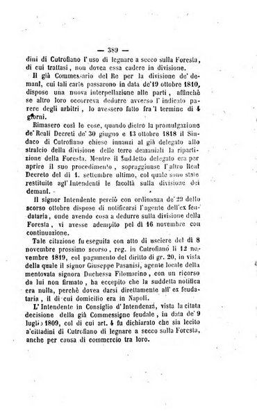 Bullettino delle ordinanze de' commissarj ripartitori de' demanj ex feudali e comunali nelle province napoletane in appendice degli atti eversivi della feudalita