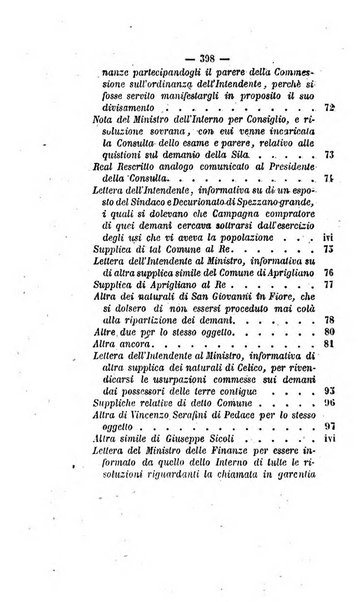 Bullettino delle ordinanze de' commissarj ripartitori de' demanj ex feudali e comunali nelle province napoletane in appendice degli atti eversivi della feudalita