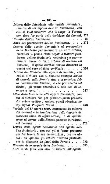 Bullettino delle ordinanze de' commissarj ripartitori de' demanj ex feudali e comunali nelle province napoletane in appendice degli atti eversivi della feudalita