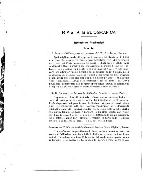 L'Italia moderna rivista dei problemi della vita italiana