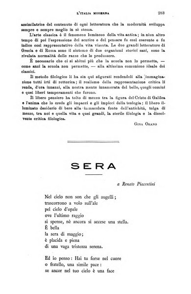 L'Italia moderna rivista dei problemi della vita italiana