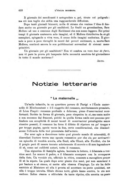 L'Italia moderna rivista dei problemi della vita italiana