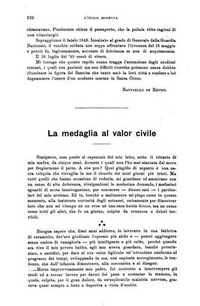 L'Italia moderna rivista dei problemi della vita italiana