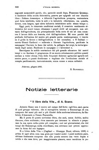 L'Italia moderna rivista dei problemi della vita italiana